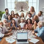la généalogie en famille