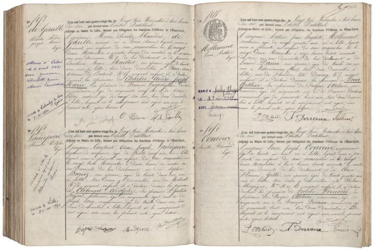 acte de naissance du 19ème siècle