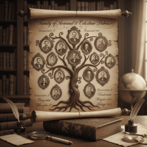 Arbre généalogique vintage