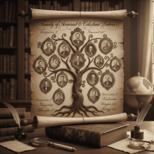 Arbre généalogique vintage